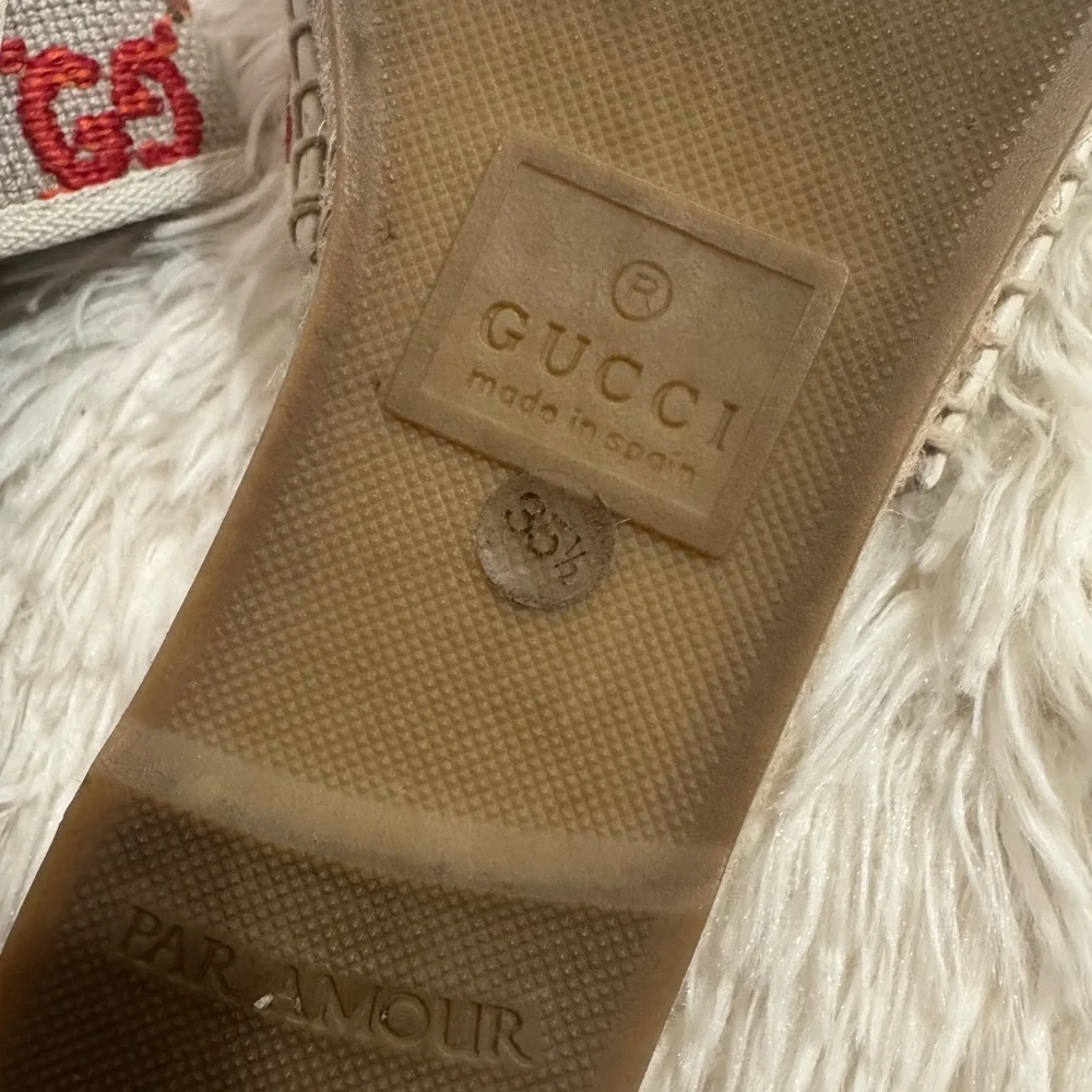 Gucci Running GG Logo Canvas Espadrilles